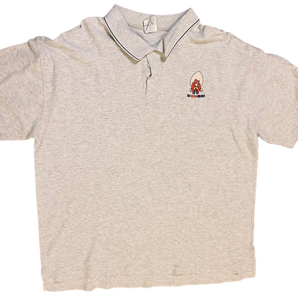 Yosemite Sam “One Mean Hombre” Vtg Y2K Warner Bros Polo Shirt Men’s Sz XXL Rare - Picture 2 of 7